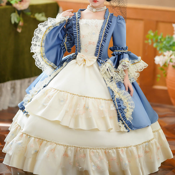 open lace back dress Baby Girls Puffy Easter Dress Toddler Birthday Costume Princess Dress