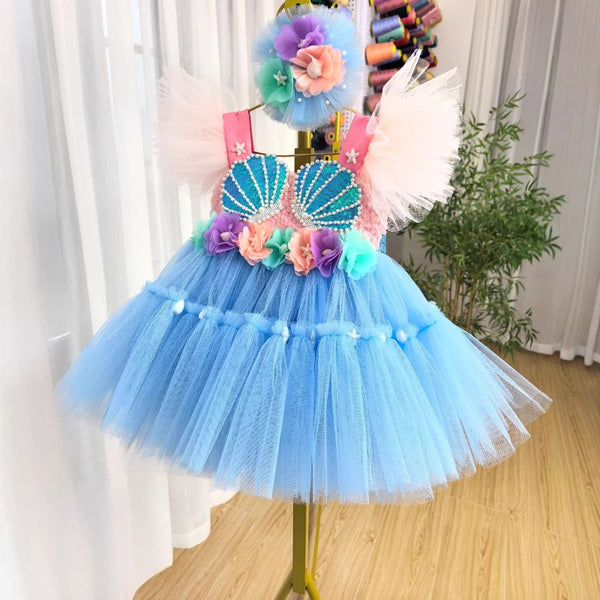 birthday dress for girl 7 year old Party Dresses Girls Summer Beach Dresses Girls Pageant Dresses 1990s formal etc Glitter Wedding Dresses & Color:Orange Multi