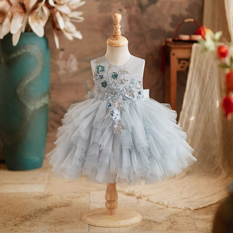 Children's Birthday Party Princess Dress Girl Ball Puffy Dress