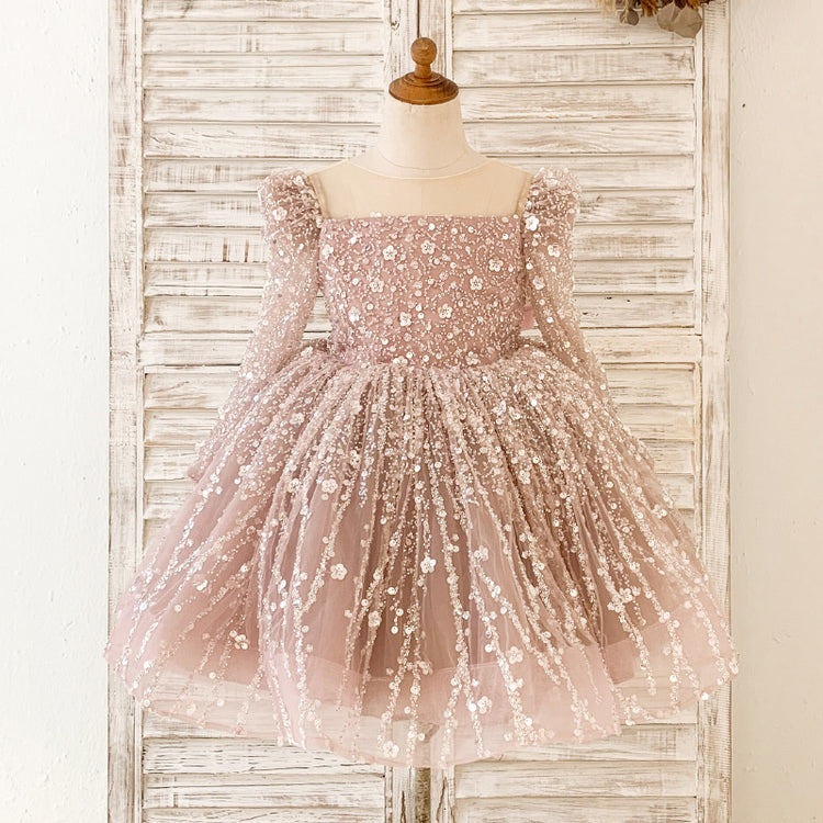 Baby Girl First Communion Dress Toddler Birthday Pageant Princess Dress