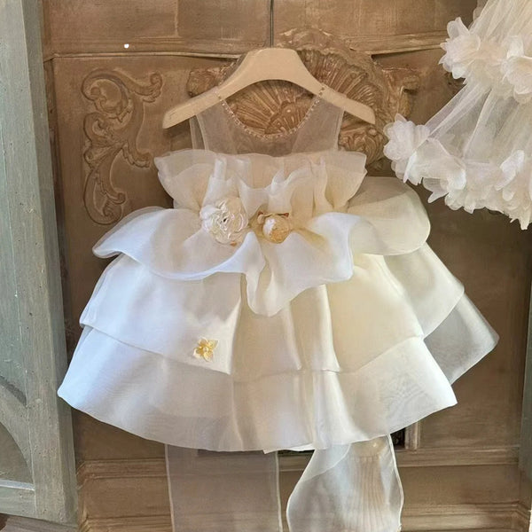 Cute Girls Communion Dress Flower Girl Wedding Princess Dress – marryshe