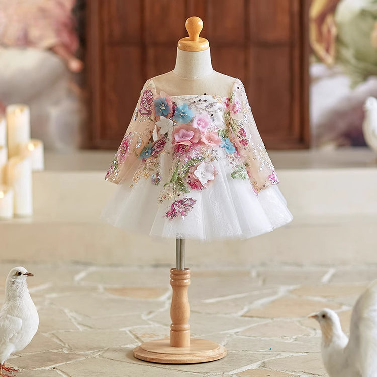 Girls Birthday Dress Children Communion Princess Dress