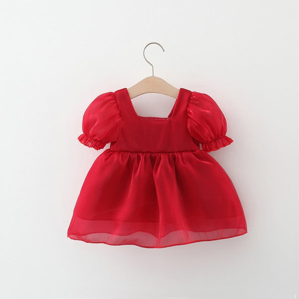 Cherry Bow Printed Suspender Princess Dress – marryshe