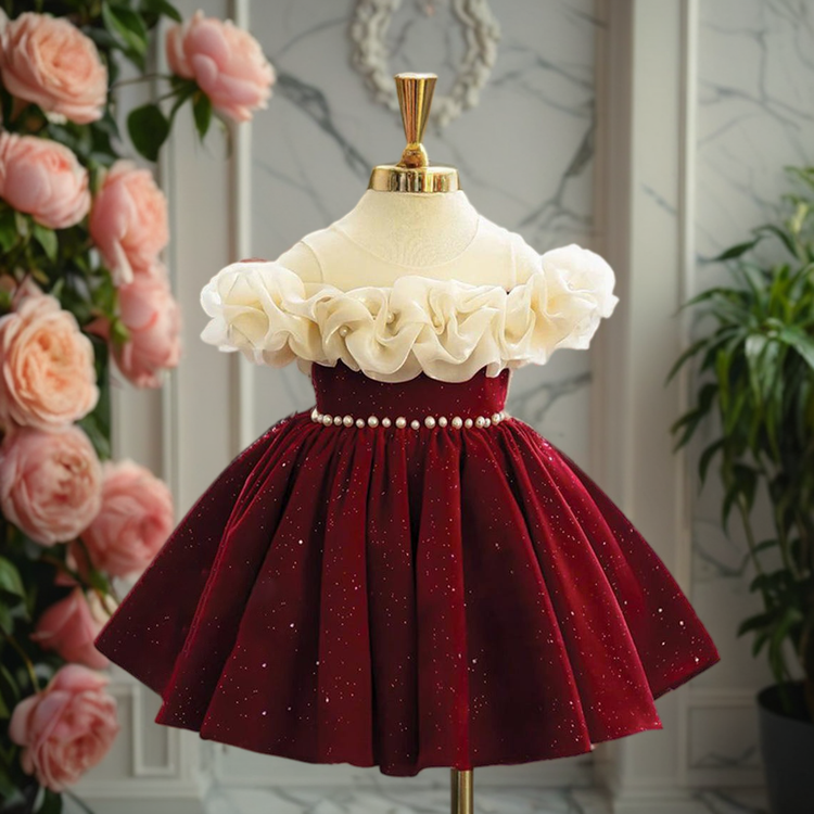 Elegant Baby Girl Dress Christmas Girl Dress Toddler Birthday Dress