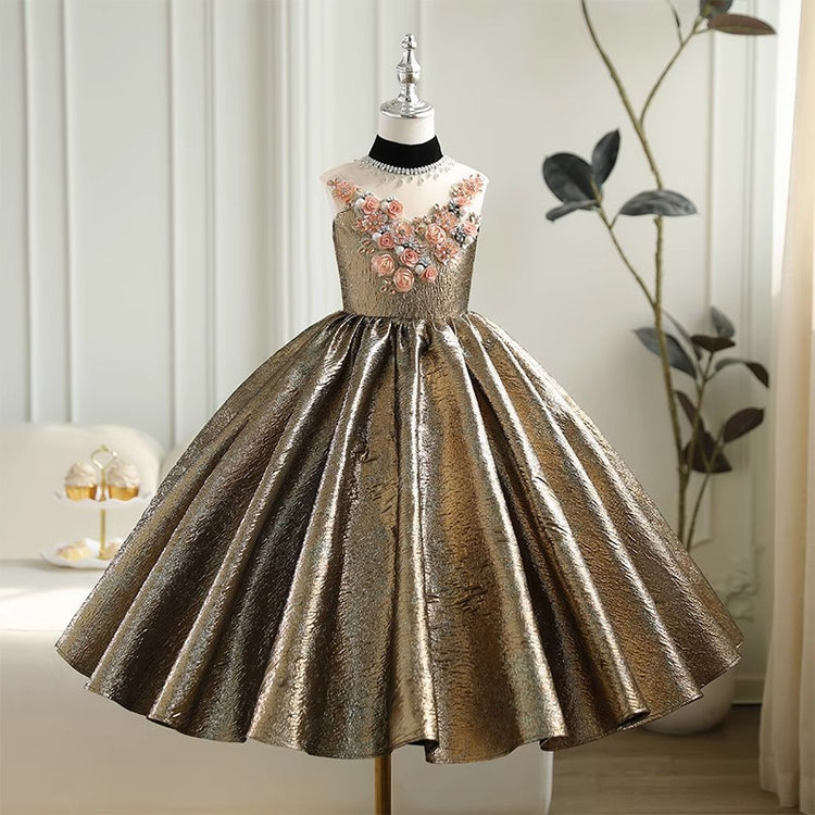 Flower Girl Wedding Dress Girl Birthday Princess Dress