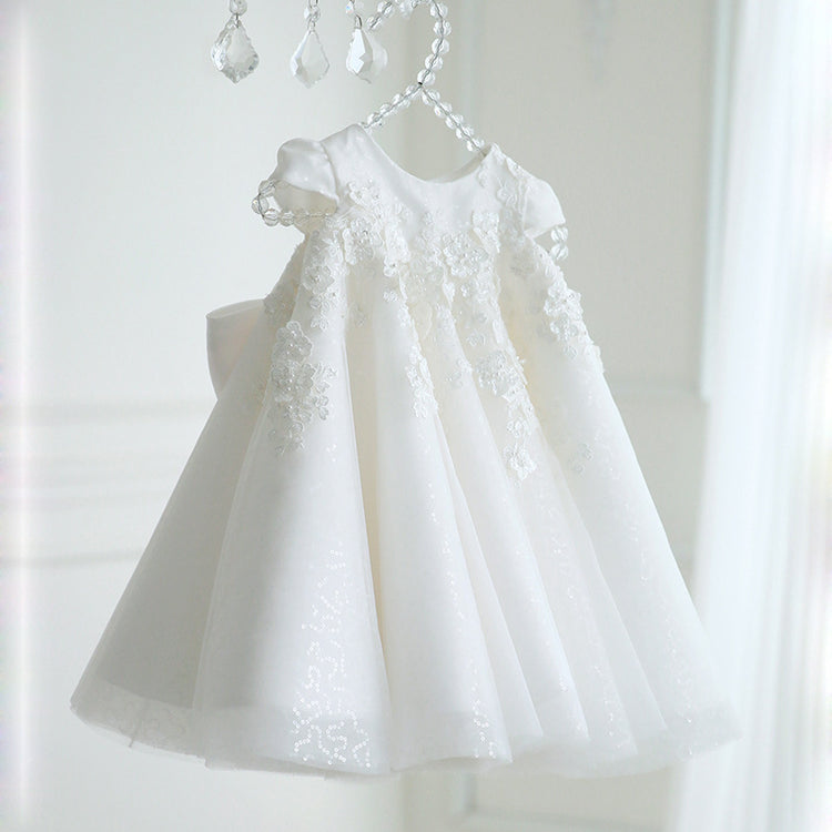 Toddler Christening Dresses Baby Girl Birthday Party Princess Dress