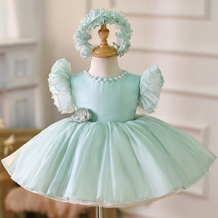 Cute Baby Girl Puffy Christmas Dress Toddler Birthday Party Princess Dress