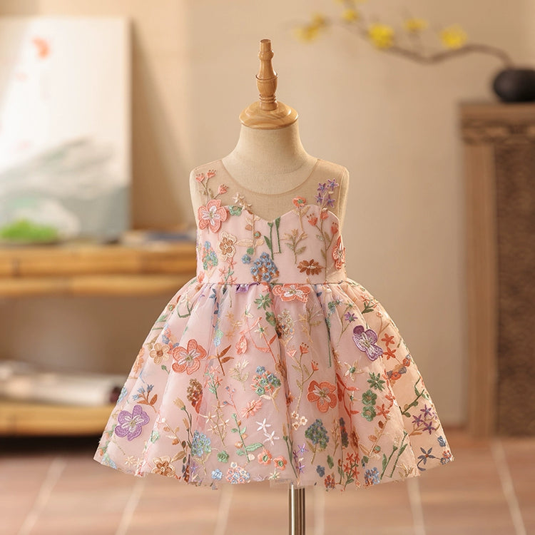 Cute Baby Girl Puffy Flower Girl Dress Toddler Beauty Pageant Princess Dress