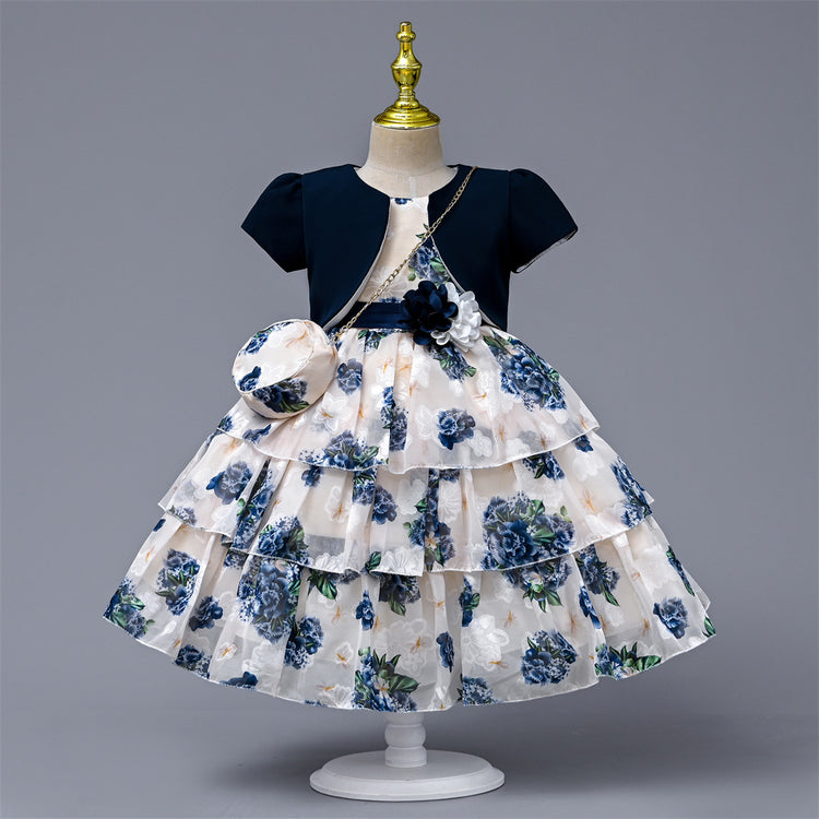 Cute Baby Girl Embroidery Dress Toddler Birthday Party Princess Dress