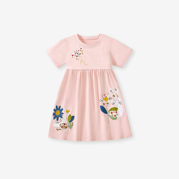 Summer Children's Cartoon Cotton Princess Dress