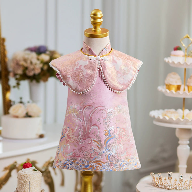 Baby Pink Birthday Princess Dress Girls Communion Dress