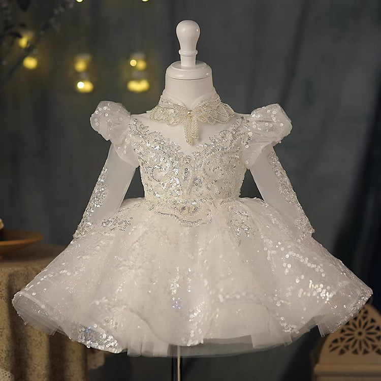 Baby Girls Birthday Dresses Sequined Dress Flower Girls Toddler Beauty Pageant Dress