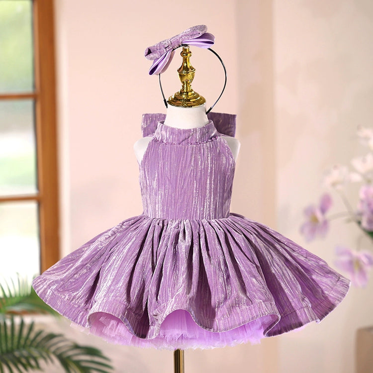 Purple Girls Birthday Dress Girls First Communion Dress