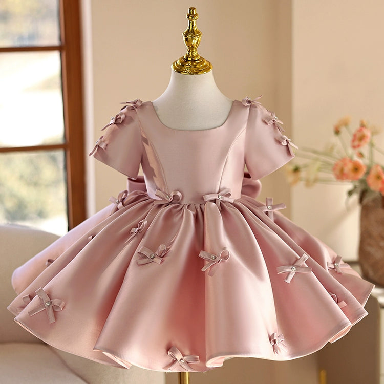Girls Birthday Princess Dress Girls Pink Party Dress