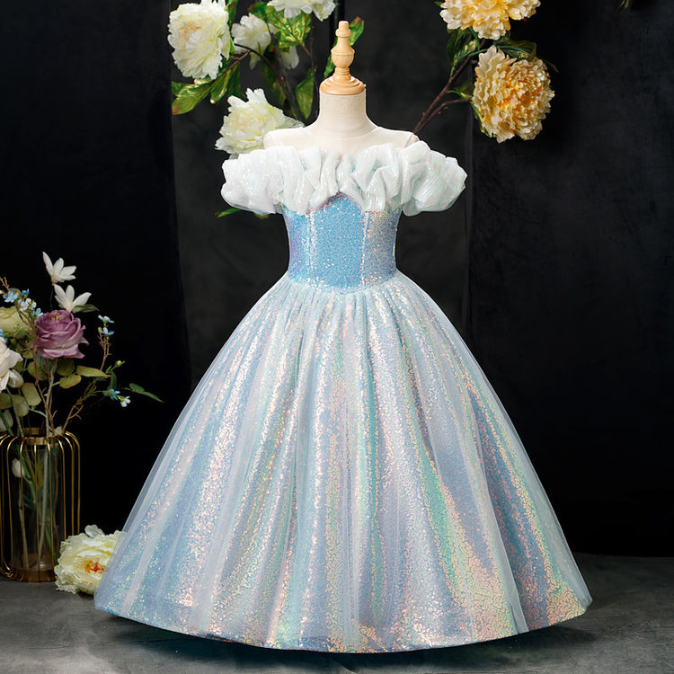 Girls Birthday Prom Dress Flower Girl Wedding Dress