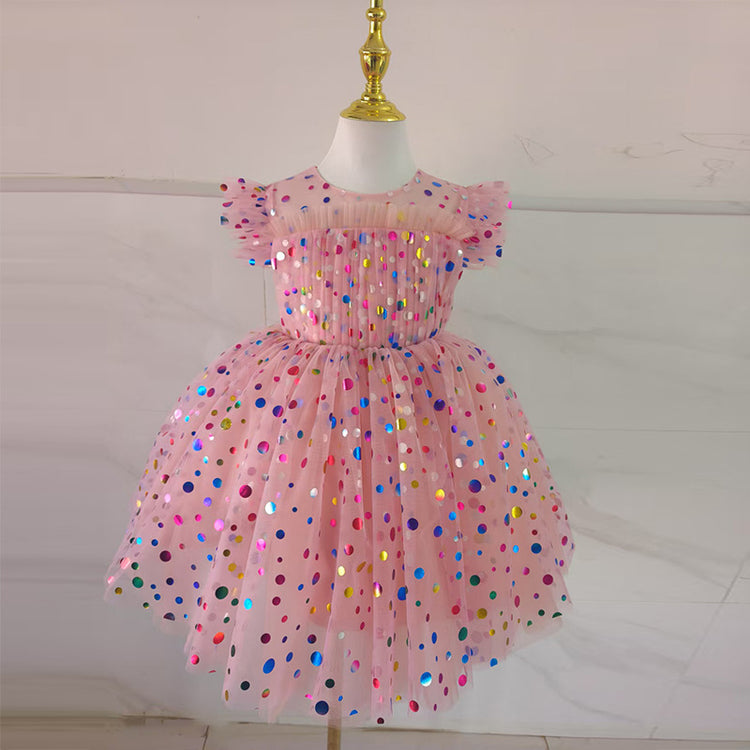 New Children's Birthday Princess Dress Girls Communion Dress