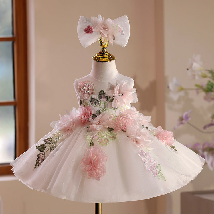 Girls Cute Birthday Dress Flower Girl Wedding Princess Dress
