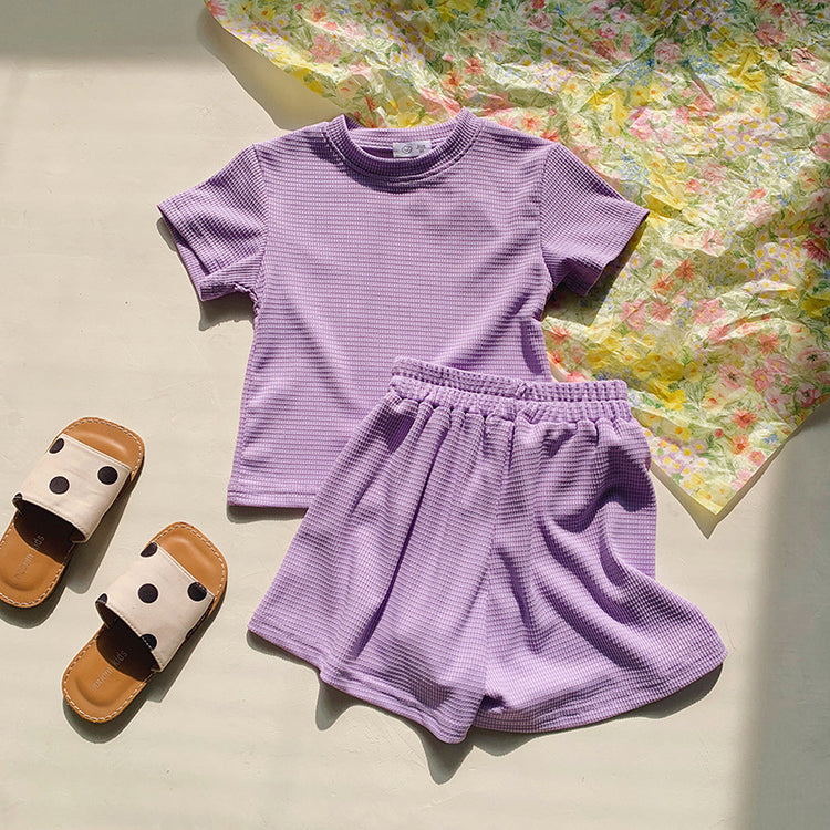 Summer Girls' Casual Loose Sports Two-piece Suit