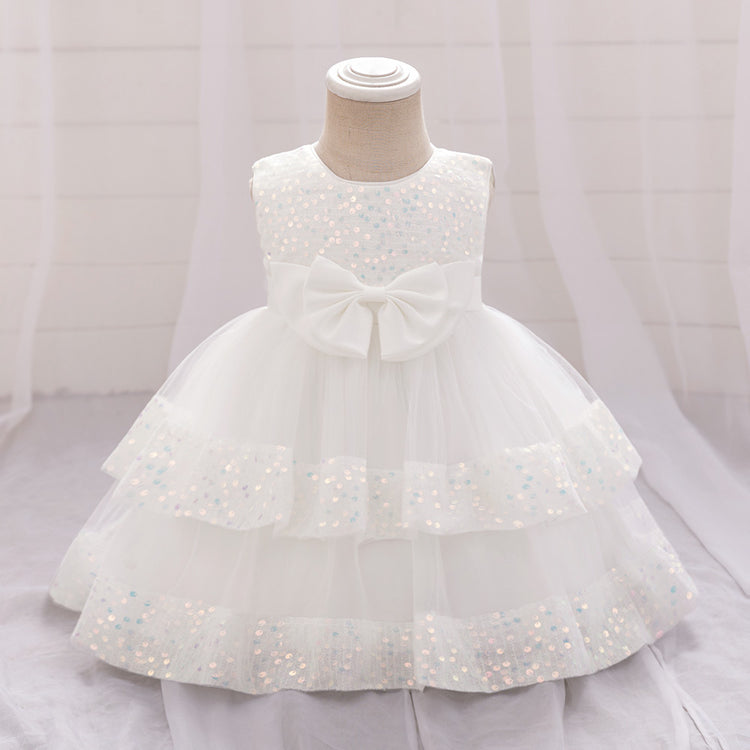 Children's Birthday Sequin Dress Girls Party Princess Dress