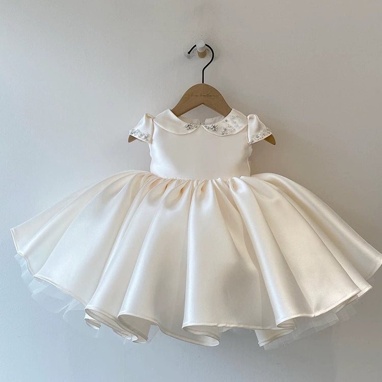 Girls Birthday Princess Dress Cute Flower Girl Puffy Dress