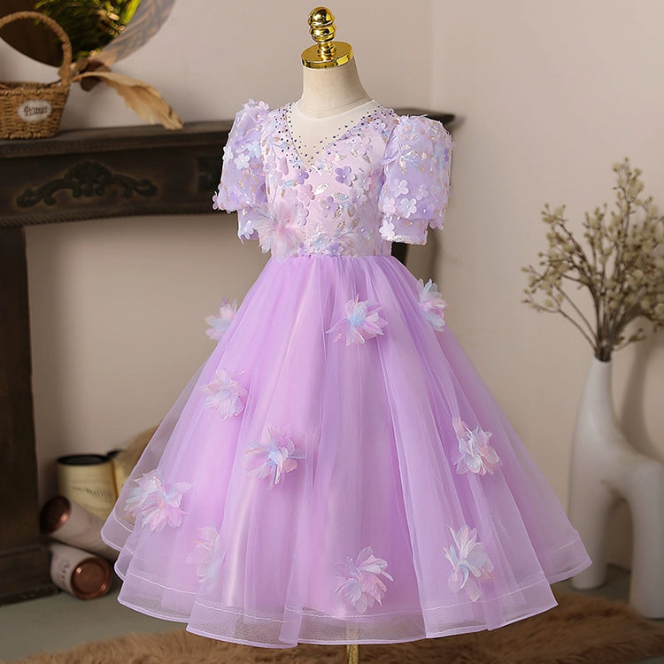 Cute Baby Girl First Communion Dress Toddler Birthday Princess Dress