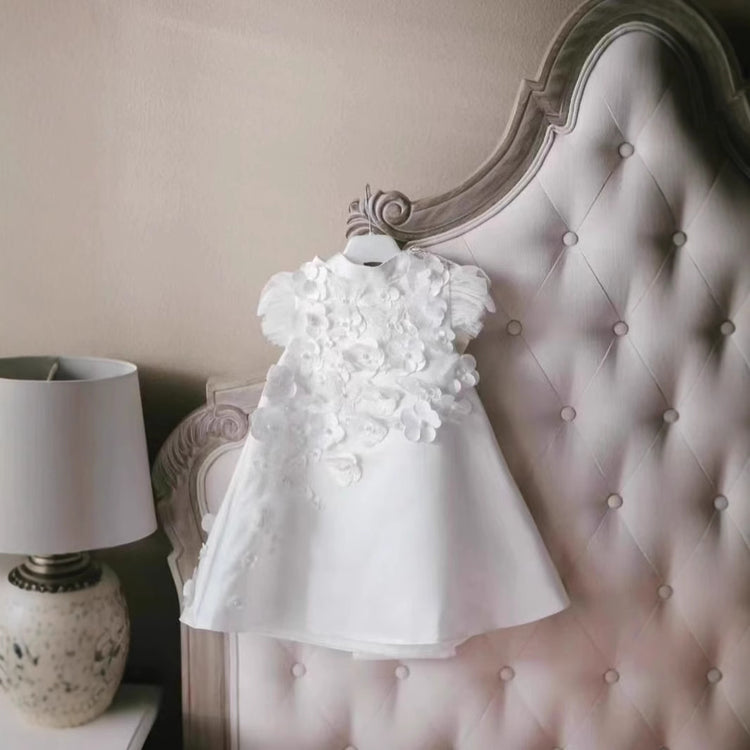 Girls White Communion Dress Children's Birthday Princess Dress