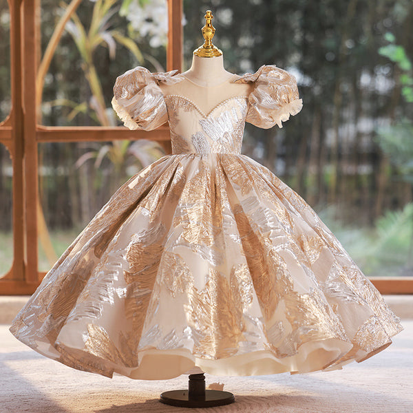 princess dress formal Girls Birthday Elegant Girls Prom Dress antique Victorian dresser with Tamanho:L In this glitter baby_glitz_pageant