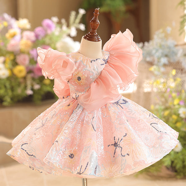 blue dress for baby girl Girls Birthday Dress Children's Ball Princess Dress