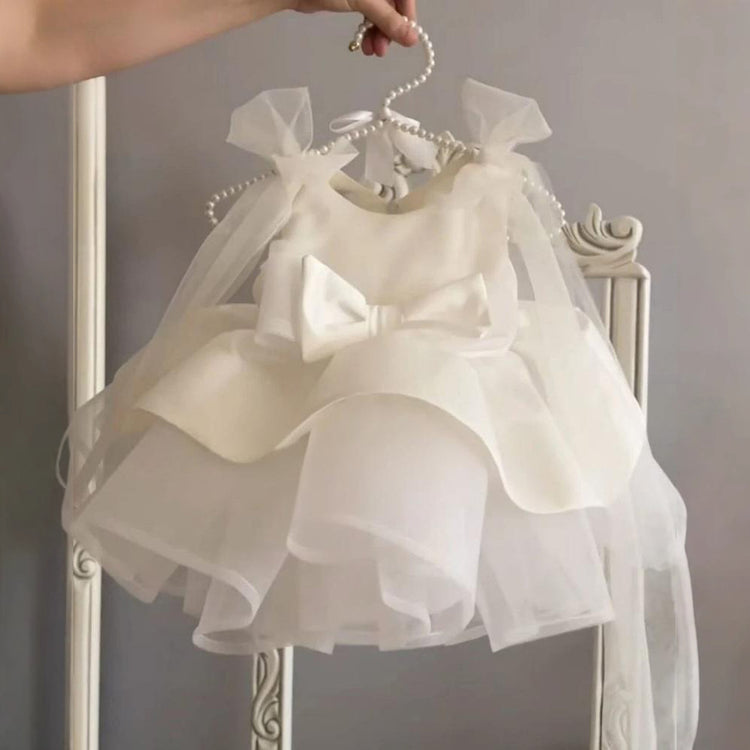 Girls Communion Dress Flower Girl Dress Baby Birthday Party Princess Dress