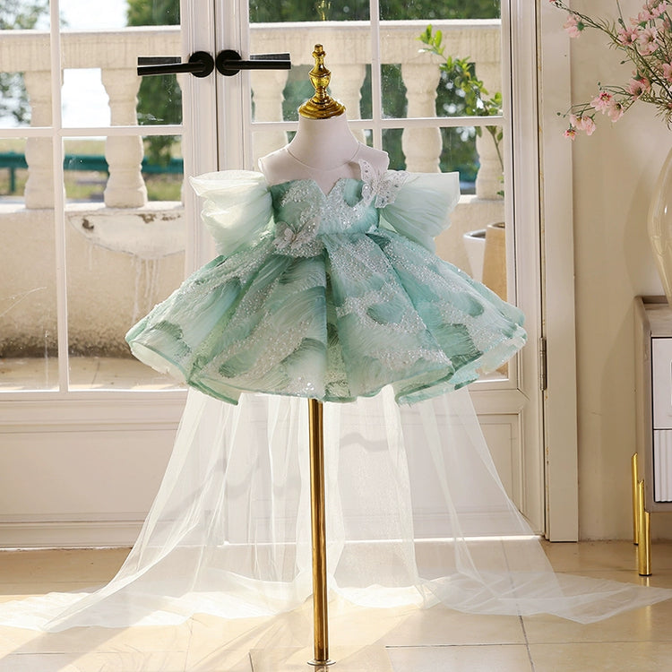 Children's Elegant Dress Girl Birthday Puffy Princess Dress