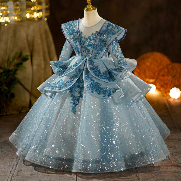 Cute Baby Girl Formal Dresses Toddler Birthday Party Princess Dress