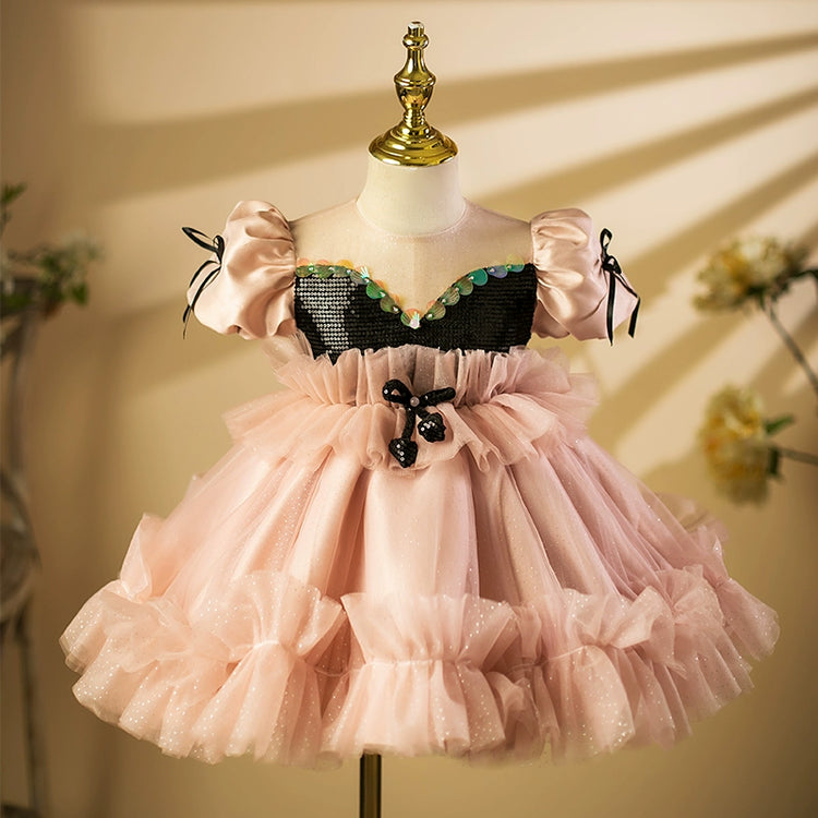 Girls Birthday Dress Children's Prom Princess Dress Girl Puffy Dress