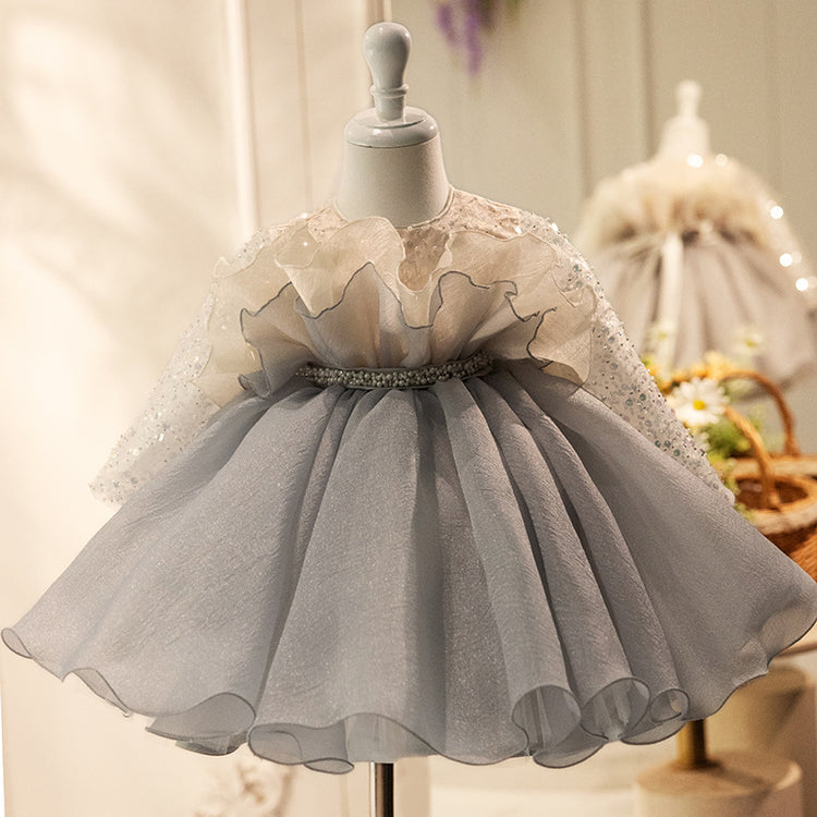 Baby Girl Christmas Dress First Communion Dresses Toddler Fluffy Birthday Princess Dress