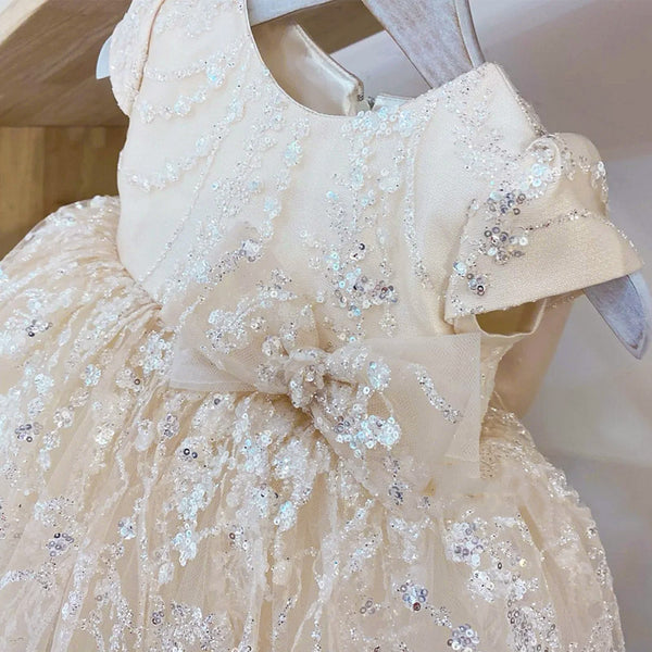 Baby Girl Beauty Pageant Party Dress Toddler Birthday Princess Dress