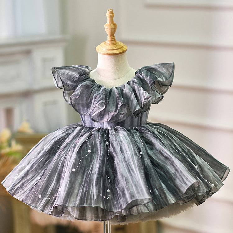 Cute Baby Girl Puffy Christmas Dress Toddler Birthday Princess Dress