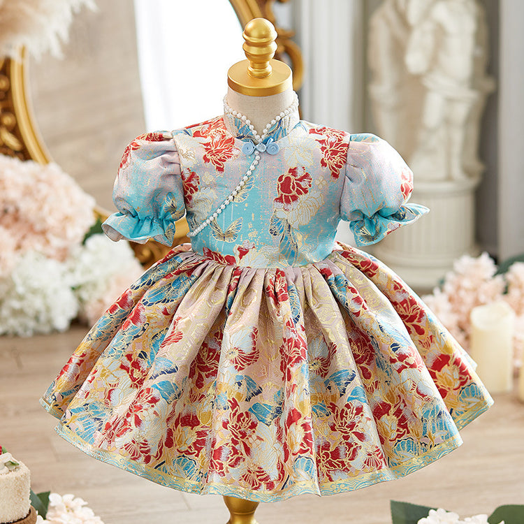 Baby Girl Birthday Dress Children's Baptism Princess Dress Flower Girl Cheongsam