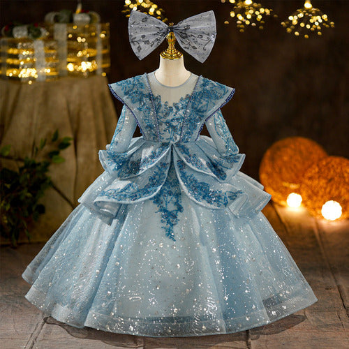 Cute Baby Girl Formal Dresses Toddler Birthday Party Princess Dress