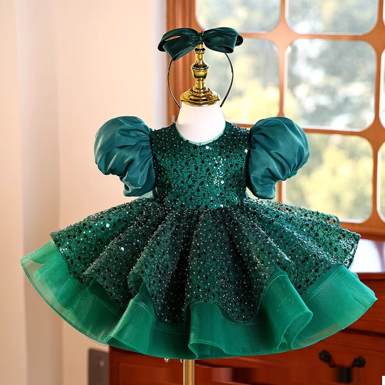 Girls Party Dress Children's Birthday Puffy Princess Dress