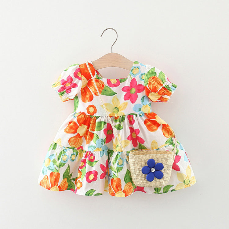 Cozy Baby Girls Flower Dress Summer Baby Girls Cozy Princess Dress
