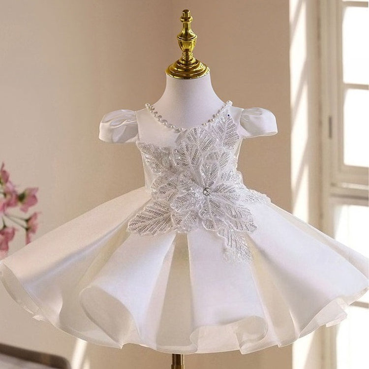Girls' Birthday Dresses Girls' White Communion Dresses Flower Girl Wedding Princess Dresses