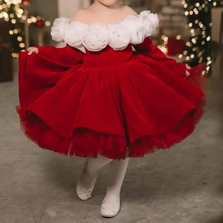 Girls Christmas Princess Dress Children's Birthday Dress Girls Prom Dress