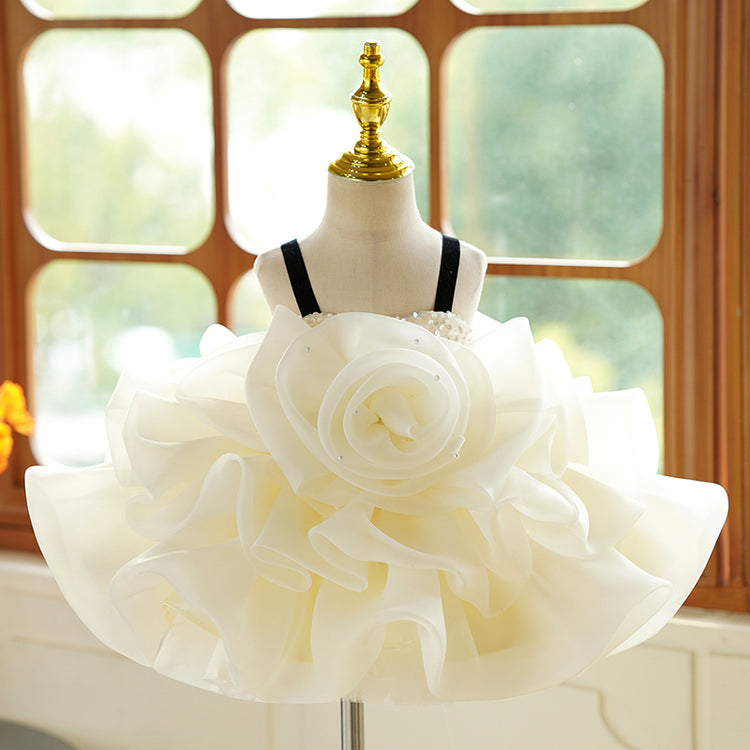 Cute Baby Girl Puffy Birthday Dress Toddler First Communion Dress