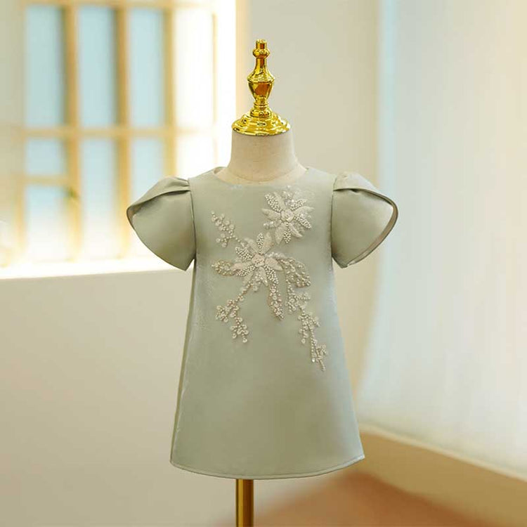 Baby Girl Sequin Embroidery Birthday Princess Dress