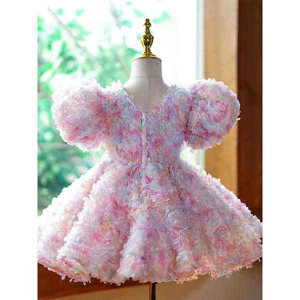 Baby Communion Princess Dress Girl Birthday Dress Flower Girl Red Dress