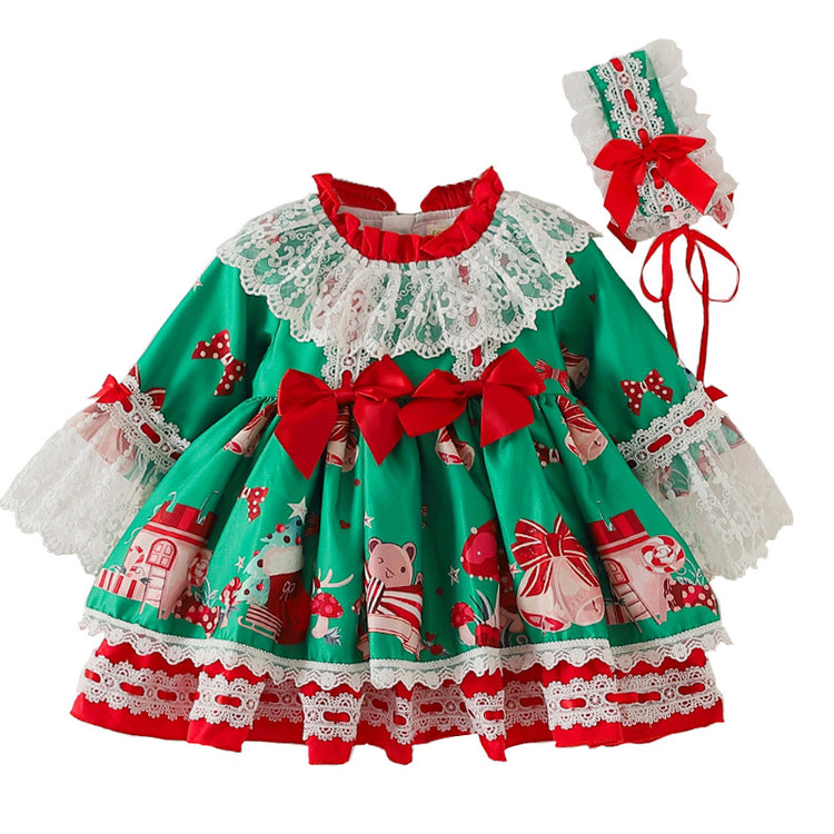 Toddler Ball Gowns Girl Christmas Pageant Party Dress Lolita Princess Dress