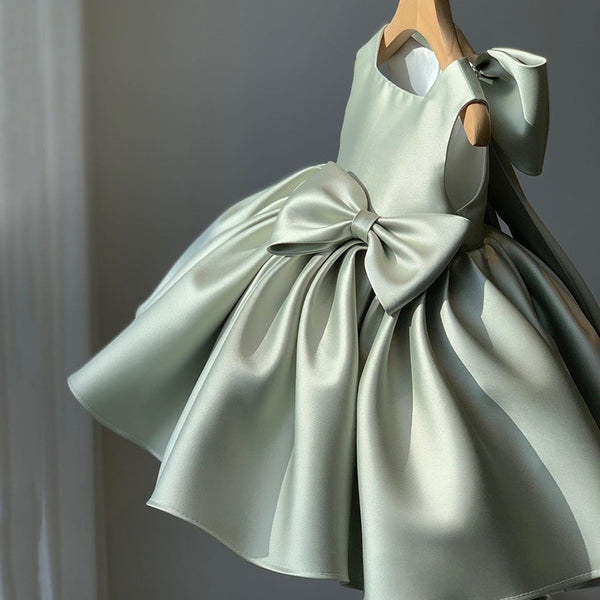 Toddler Elegant Princess Dress with Bows Girl Summer Party Gown Formal Dresses for Kids Toddler Elegant Princess Dress with Bows Girl Summer Party Gown Formal Dresses for Kids