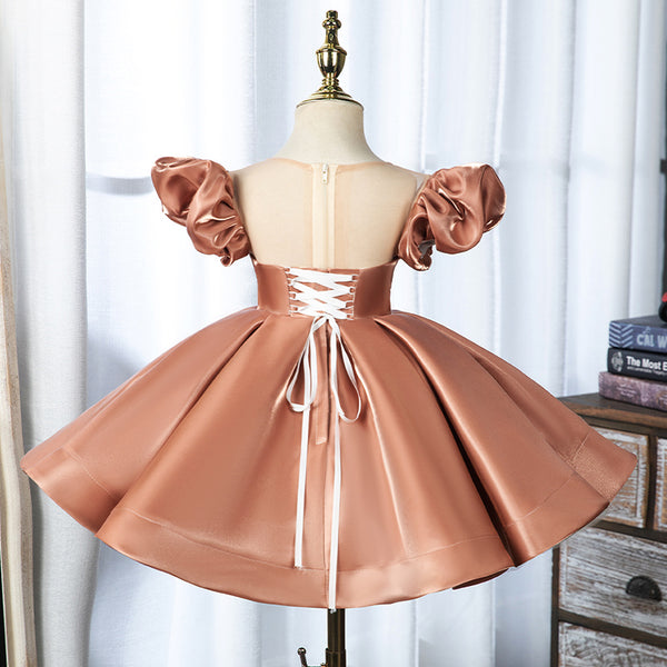 slim fit dress slacks Baby Girl Prom Dress Toddler Cute Puffy Rose Formal Cake Princess Party Dress, Dark Pink / 4-5 Years (120cm)