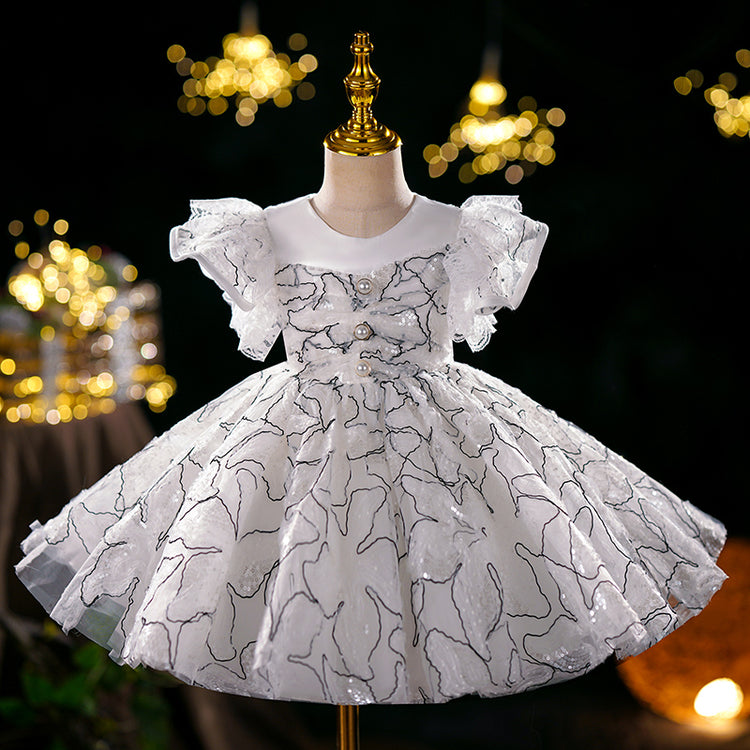 Baby Girls Puffy Performance Birthday Princess Dress