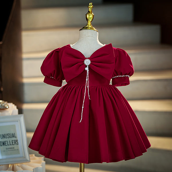 Girls Christmas Dress Girls Red Birthday Cheongsam Baby Princess Dress main image 1