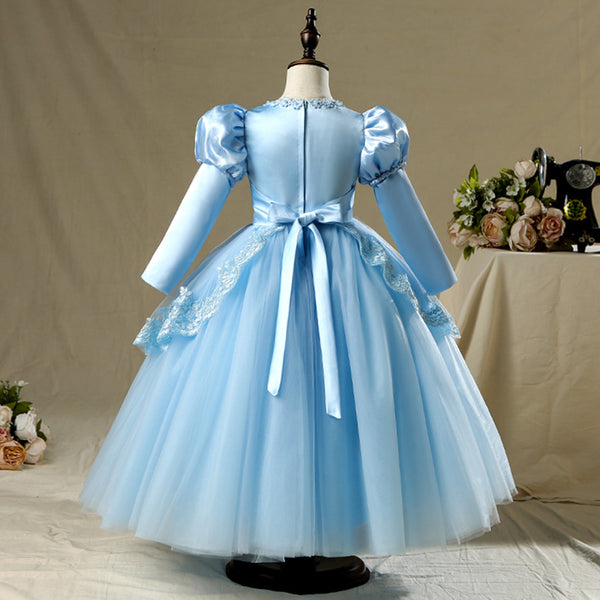 princess dress halloween The Long Hair Princess Halloween Costume Medieval Dress with Wreath Headdress and Fluttering Ribbons